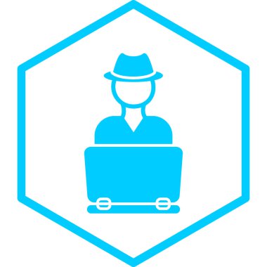 Şapkalı bir adamın vektör çizimi