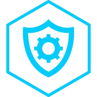 Kalkan. Web simgesi basit illüstrasyon