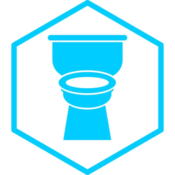 Toilet Web Icoon Eenvoudige Illustratie — Stockvector