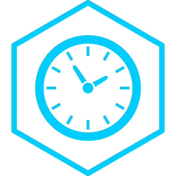 Horloge Icône Web Design Simple — Image vectorielle