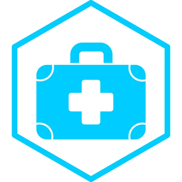 Medizinische Kit Symbol Vektor Illustration — Stockvektor
