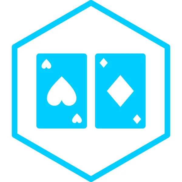 Μπλε Και Άσπρη Τετράγωνη Κάρτα Τέσσερα Διαμάντια — Διανυσματικό Αρχείο