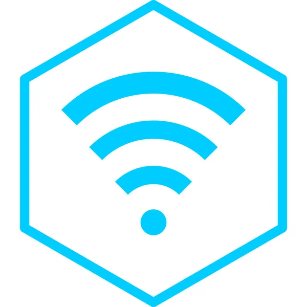 Wifi Icono Web Ilustración Simple — Vector de stock
