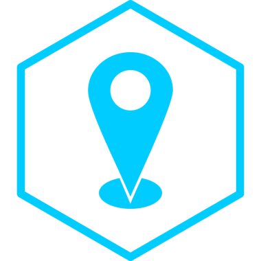 konum. Web simgesi basit illüstrasyon