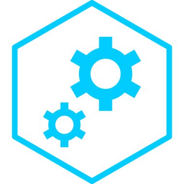 modada izole edilmiş arkaplanda dişli simgesi