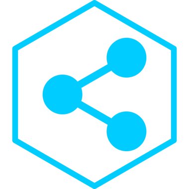 Paylaş. Web simgesi basit illüstrasyon