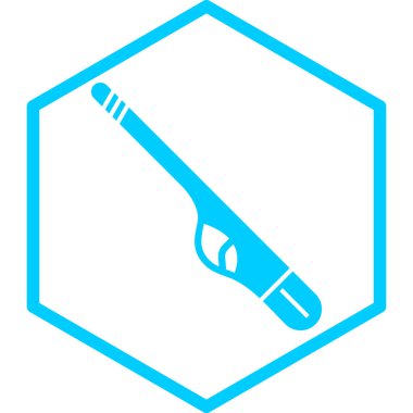 Bir diş fırçası simgesinin vektör illüstrasyonu