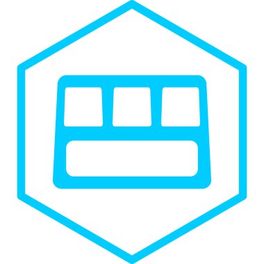 ATM 'de. Web simgesi basit illüstrasyon