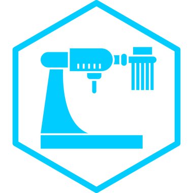 Bir su musluğu simgesinin vektör çizimi