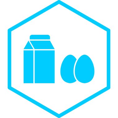 süt ikonu vektör illüstrasyonu