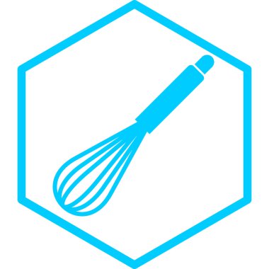 Mutfak gereçleri simgesi. vektör illüstrasyonu