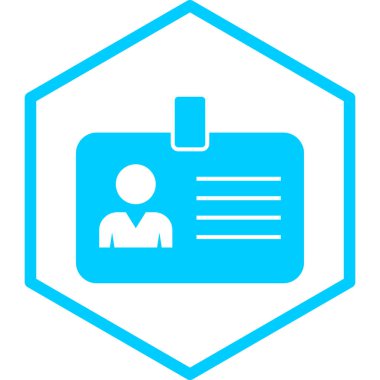 Kimlik kartı. Basit resimleme