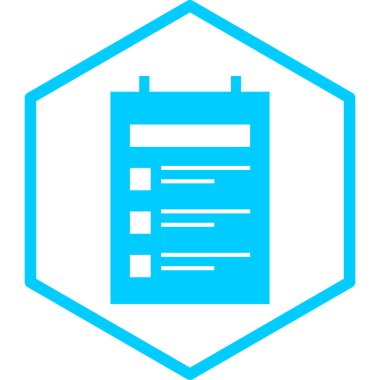 belge simgesi, vektör çizimi