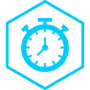 Saat. Web simgesi basit illüstrasyon