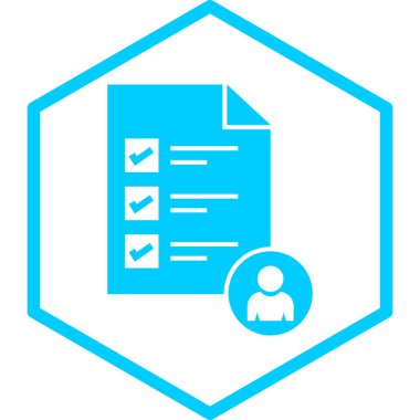 kontrol listesi web simgesi basit tasarım illüstrasyonu