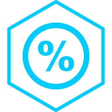 İndirim. Web simgesi basit illüstrasyon