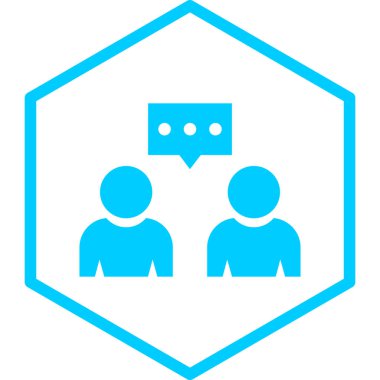 İnsan simgesinin vektör illüstrasyonu