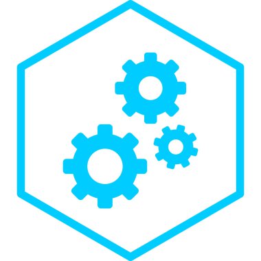 modada izole edilmiş arkaplanda dişli simgesi