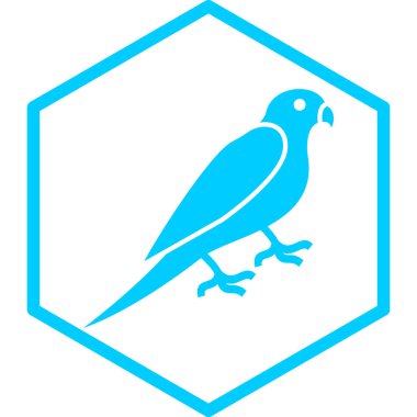 Kuş. Web simgesi basit illüstrasyon