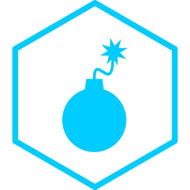 Bomba. Web simgesi basit illüstrasyon