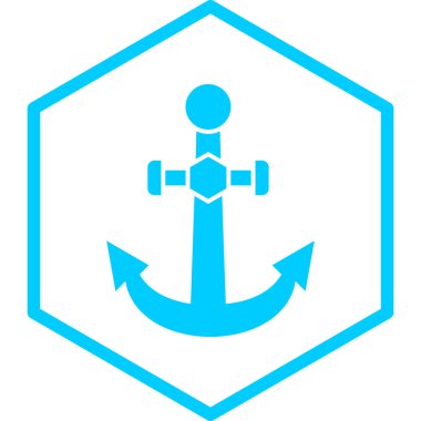 Çapa. Web simgesi basit illüstrasyon