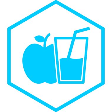 meyve suyu ikonu vektör illüstrasyonu