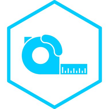 mezura simgesi. vektör illüstrasyonu