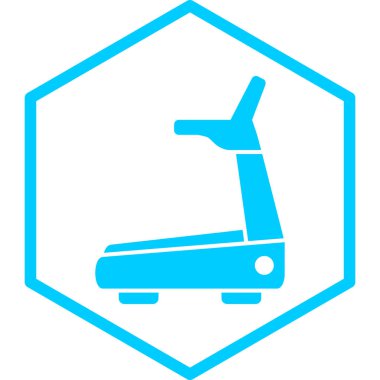 koşu bandı simgesi vektör çizimi