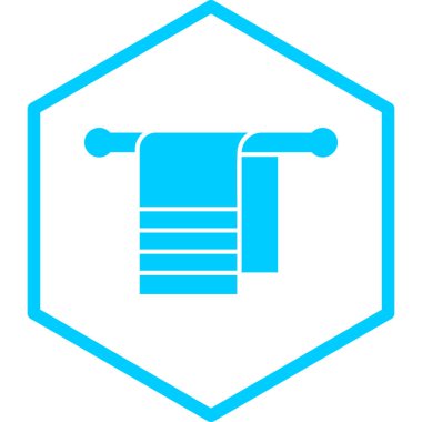 Havlu simgesi. Web için basit tuvalet paspası vektör simgeleri çizimi