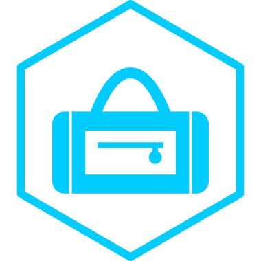 Çanta. Web simgesi basit illüstrasyon