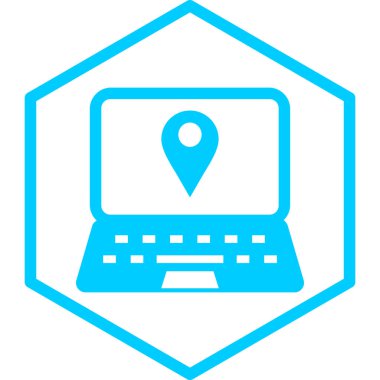 Bilgisayar. Web simgesi basit illüstrasyon