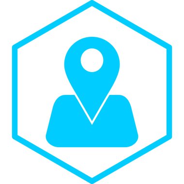 konum. Web simgesi basit illüstrasyon