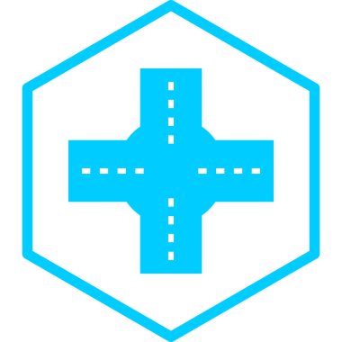 Hastane simgesi soyut grupta izole edildi