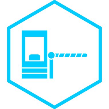 Bir bina simgesinin vektör illüstrasyonu