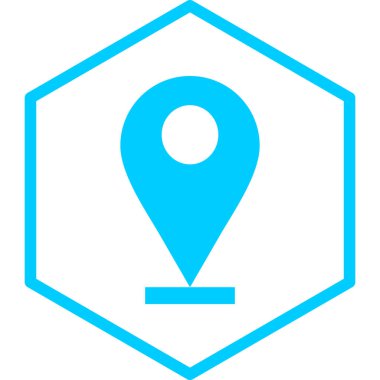 konum. Web simgesi basit illüstrasyon