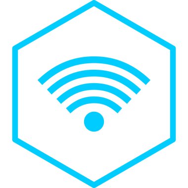Kablosuz. Web simgesi basit illüstrasyon