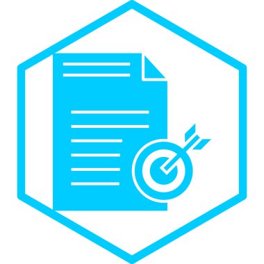 belge simgesi, vektör çizimi