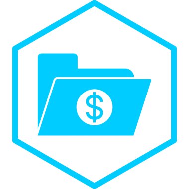 Dolar. Web simgesi basit illüstrasyon