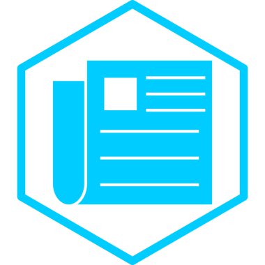 kağıt simgesi, vektör illüstrasyonu