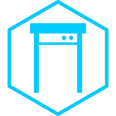 Otelde. Web simgesi basit illüstrasyon