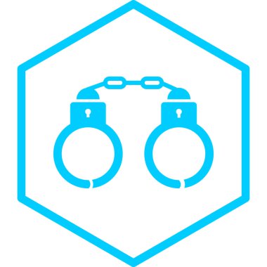 Bir zincir simgesinin vektör illüstrasyonu