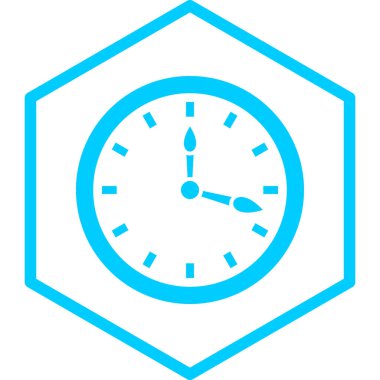 Saat. Web simgesi basit illüstrasyon