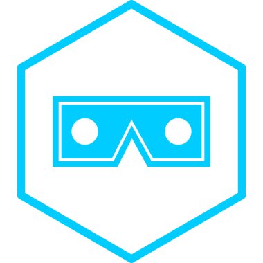 gözlük simgesinin vektör illüstrasyonu