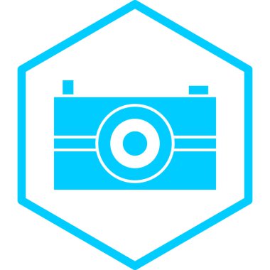 kamera simgesi vektör illüstrasyonu