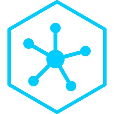 Molekül yapısı. Basit vektör illüstrasyonu