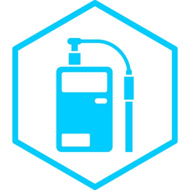 Bir gaz simgesinin vektör illüstrasyonu