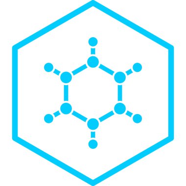 Molekül simgesi vektör illüstrasyonu
