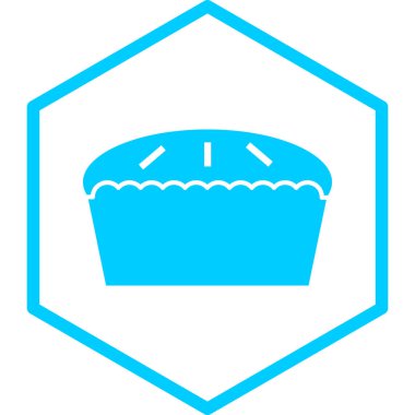 Çörek. Web simgesi basit illüstrasyon