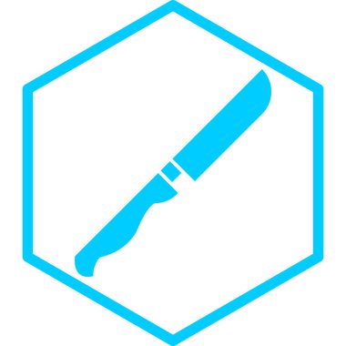 Bıçak. Web simgesi basit illüstrasyon