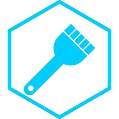 boya fırçası ikonu. vektör illüstrasyonu